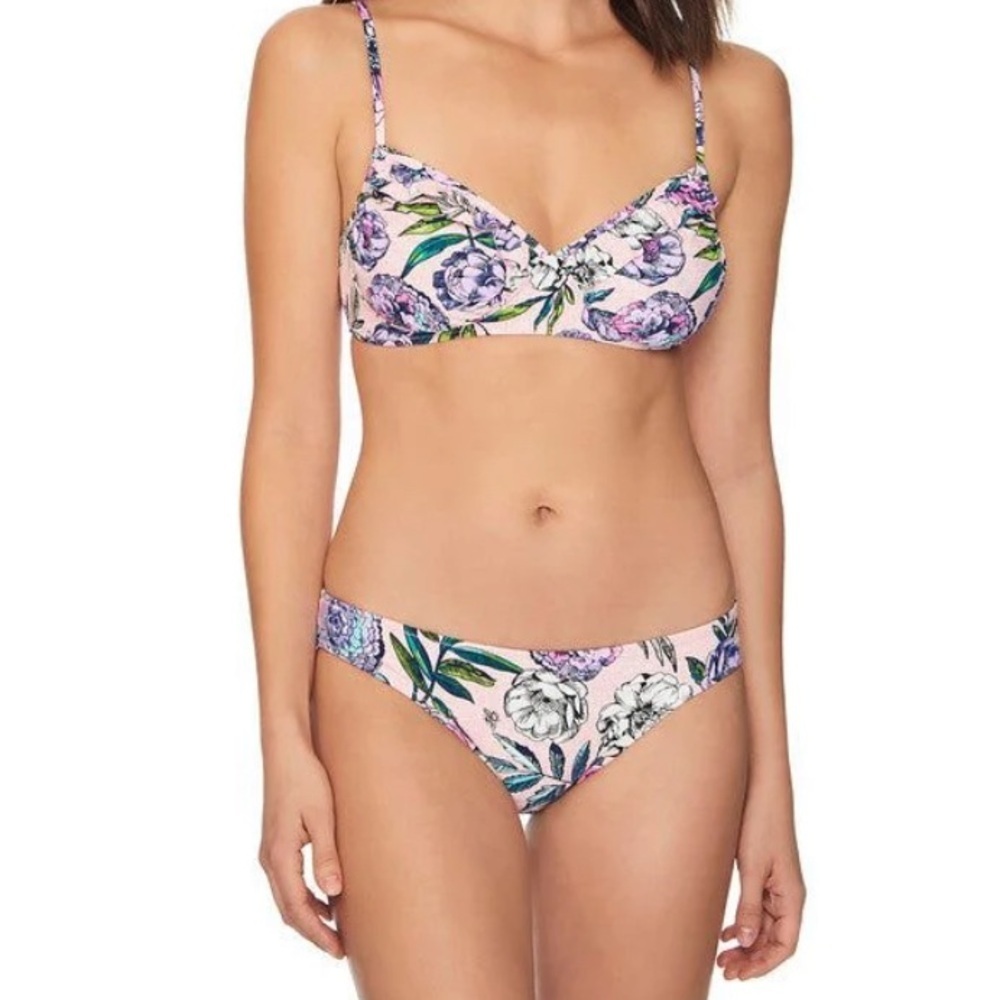 Vera Bradley Meadow & meadow eva bikini floral pink black size small 2 piece